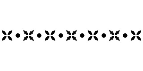 art flower border line