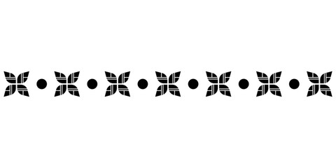 art flower border line