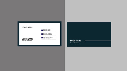 Business Card Layout with Black andwhite Accents.Business Card Template Layout Design.Black and gold creative business card template. Modern Business Card - Creative and Clean Business Card Template. 