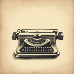 Vintage typing machine