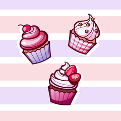 Pink cupcake