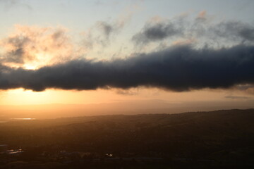 sunrise over the mountains