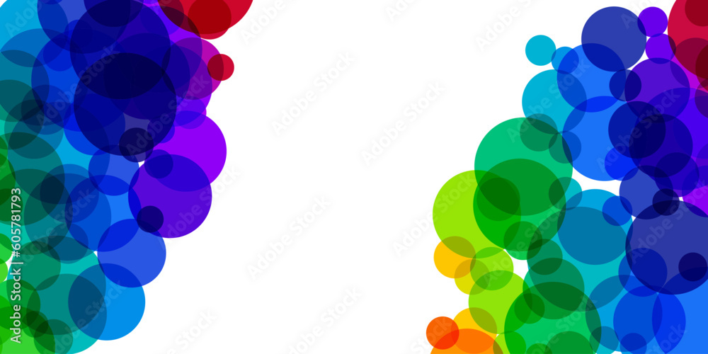 Wall mural rainbow splash vector illustration. horizontal background with copy space