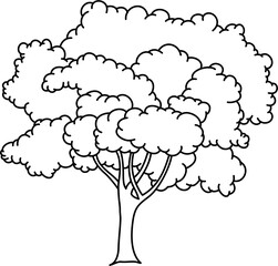 Plant Tree Outline Illustration