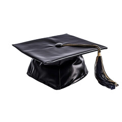 a black graduation hat