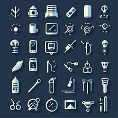 Essential Icons: A Versatile Collection of Minimalist Vector Symbols