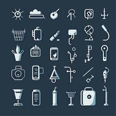 Essential Icons: A Versatile Collection of Minimalist Vector Symbols