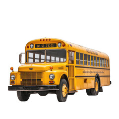 Plakat a yellow school bus