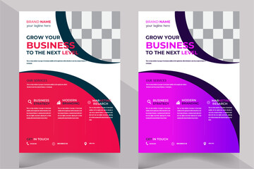 Corporate business flyer template design set, marketing, business proposal, promotion, advertise, publication 
Brochure design, cover modern layout, annual report, poster