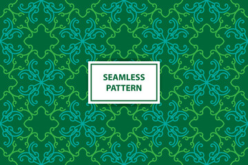 Vector geometric seamless pattern. Abstract graphic background with squares, lines, grid. Simple geo texture. Light green and white color. Ethnic style ornament. Repeat vintage design for decor, print