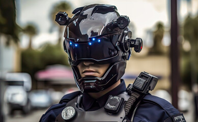 The police enforcement with a technologic of the future, generative ai