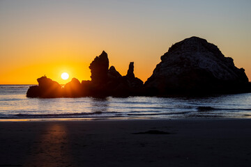 sunset on the beach