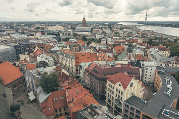 Fototapeta na wymiar Riga from a height