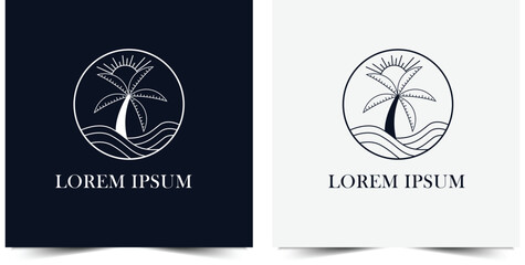 Hand drawn cottage logo