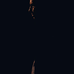 Older man low key partial reveal