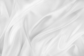 Obraz premium White silk fabric