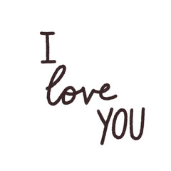 i love you text cut