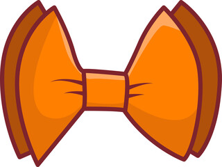ribbon orange cartoon