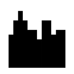 City Landscape Silhouette Icon 