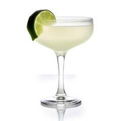 Hemingway Daiquiri cocktail Isolated on White. Generative AI