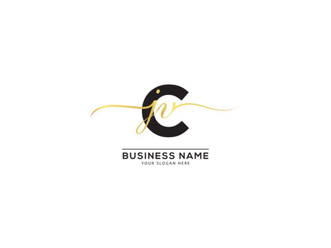Initials Luxury Cjv Jcv Signature Logo Letter For Your Luxury Shop