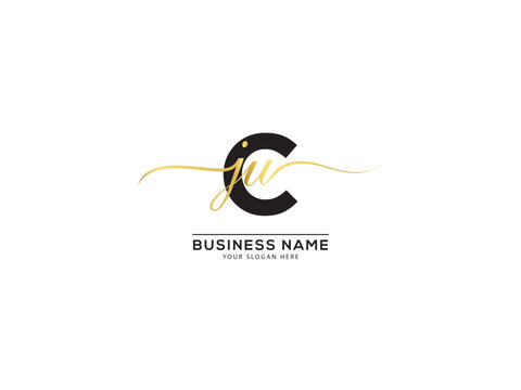 Initials Luxury Cju Jcu Signature Logo Letter For Your Luxury Shop