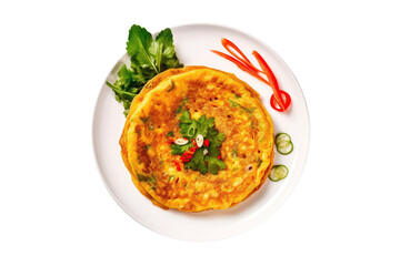 Banh Xeo Vietnamese Savory Pancake, Vietnamese Cuisine. Isolated On Transparent Background, Png. Generative AI