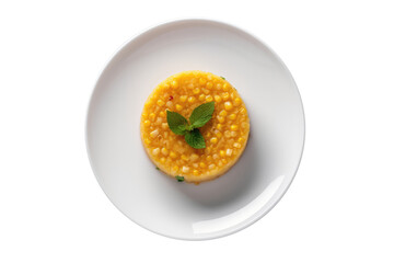 Canjicsweet Corn Pudding, Brazilian Cuisine . Isolated On Transparent Background, Png. Generative AI