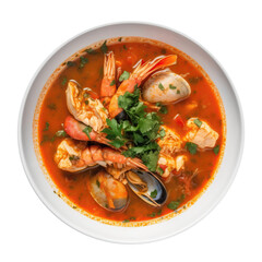 Moquecbaianbahian Fish Stew, Brazilian Cuisine. Isolated On Transparent Background, Png. Generative AI
