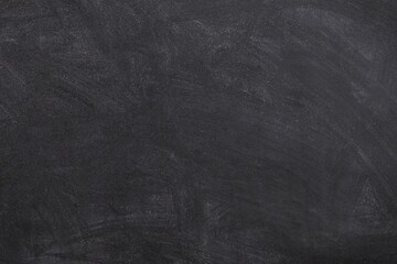 Fototapeta premium Dark black blackboard chalkboard texture old wall background