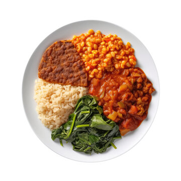 Fitfit Ethiopian Cuisine. Isolated On Transparent Background, Png. Generative AI