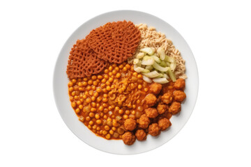 Segwat Ethiopian Cuisine. Isolated On Transparent Background, Png. Generative AI