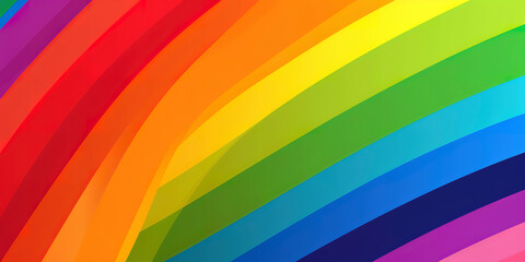 Inclusivity Unveiled: Vibrant Hues of the LGBTQ+ Pride Flag. Generated AI