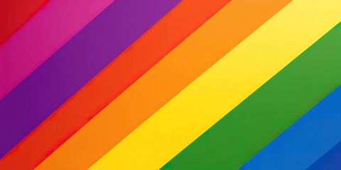 Inclusivity Unveiled: Vibrant Hues of the LGBTQ+ Pride Flag. Generated AI