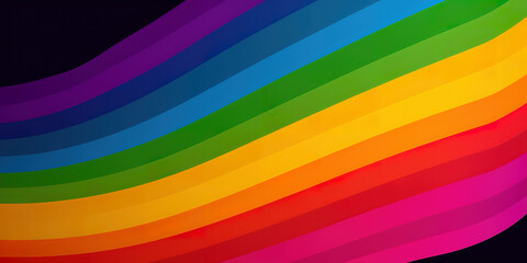 Embracing Identity: The LGBTQ+ Pride Flag's Bright Spectrum. Generated AI