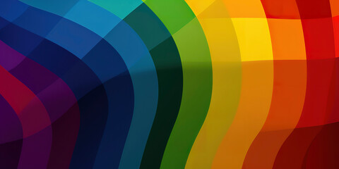Obraz premium Rainbow of Love: Symbolizing Diversity with the LGBTQ+ Pride Flag. Generated AI