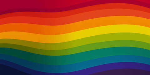 Obraz premium Embracing Identity: The LGBTQ+ Pride Flag's Bright Spectrum. Generated AI