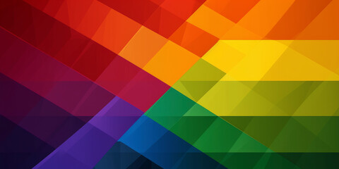 Embracing Identity: The LGBTQ+ Pride Flag's Bright Spectrum. Generated AI