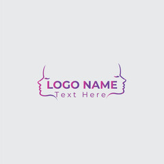 creative Woman beauty logo. Hair Salon Logo. Cosmetic salon logo design.