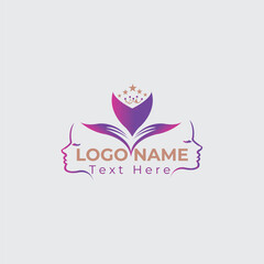 creative Woman beauty logo. Hair Salon Logo. Cosmetic salon logo design.
