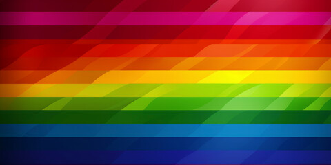 Obraz premium Proudly Colorful: Uniting with the LGBTQ+ Flag's Vibrant Palette. Generated AI