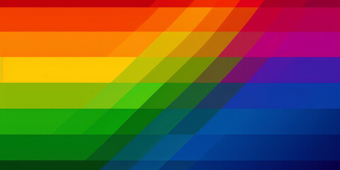 Proudly Colorful: Uniting with the LGBTQ+ Flag's Vibrant Palette. Generated AI
