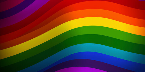 Obraz premium Colors of Inclusion: Embracing Equality with the LGBTQ+ Pride Flag. Generated AI