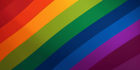 Vibrant Pride: Celebrating Diversity with the LGBTQ+ Flag. Generated AI
