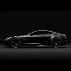 Hatch car isolated on black , auto, car, automobile, luxury, sport, drive, fast