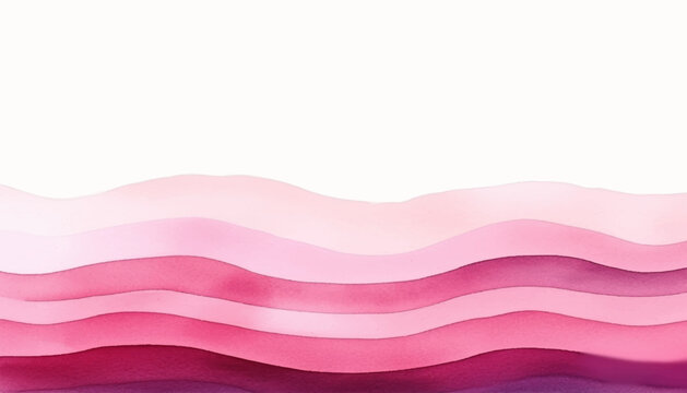 Abstract wave background. Vector illustration. Can be used for advertisingeting, presentation. Watercolor background. Red, pink, purple and white waves.