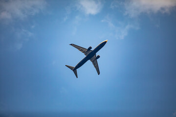 Plane on the sky