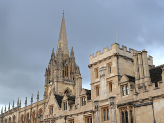 Fototapeta na wymiar University Church of St Mary the Virgin in Oxford, England