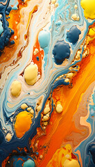 abstract liquid paint background. Art. Generative AI
