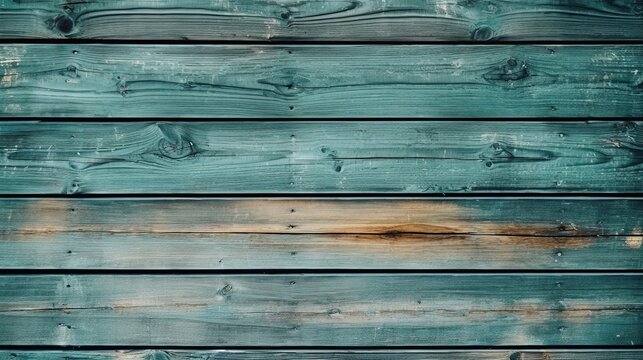 Turquoise wooden planks background. Wooden texture. Turquoise wood texture. Wood plank background